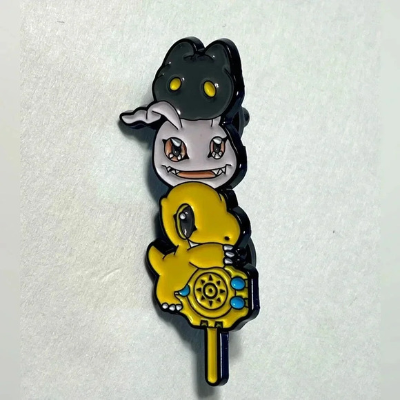 Digimon - The Crest of Courage w/  Botamon, Koromon & Agumon ❤️‍🔥🦖 - Picture 1 of 5